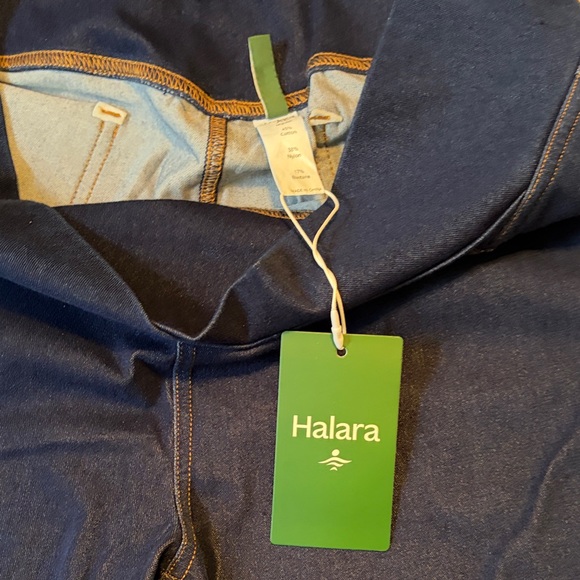 HALARA Navy Blue Flare Pants NWT - Picture 8 of 9